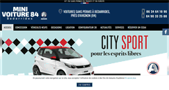 Desktop Screenshot of minivoiture84.fr