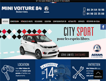 Tablet Screenshot of minivoiture84.fr